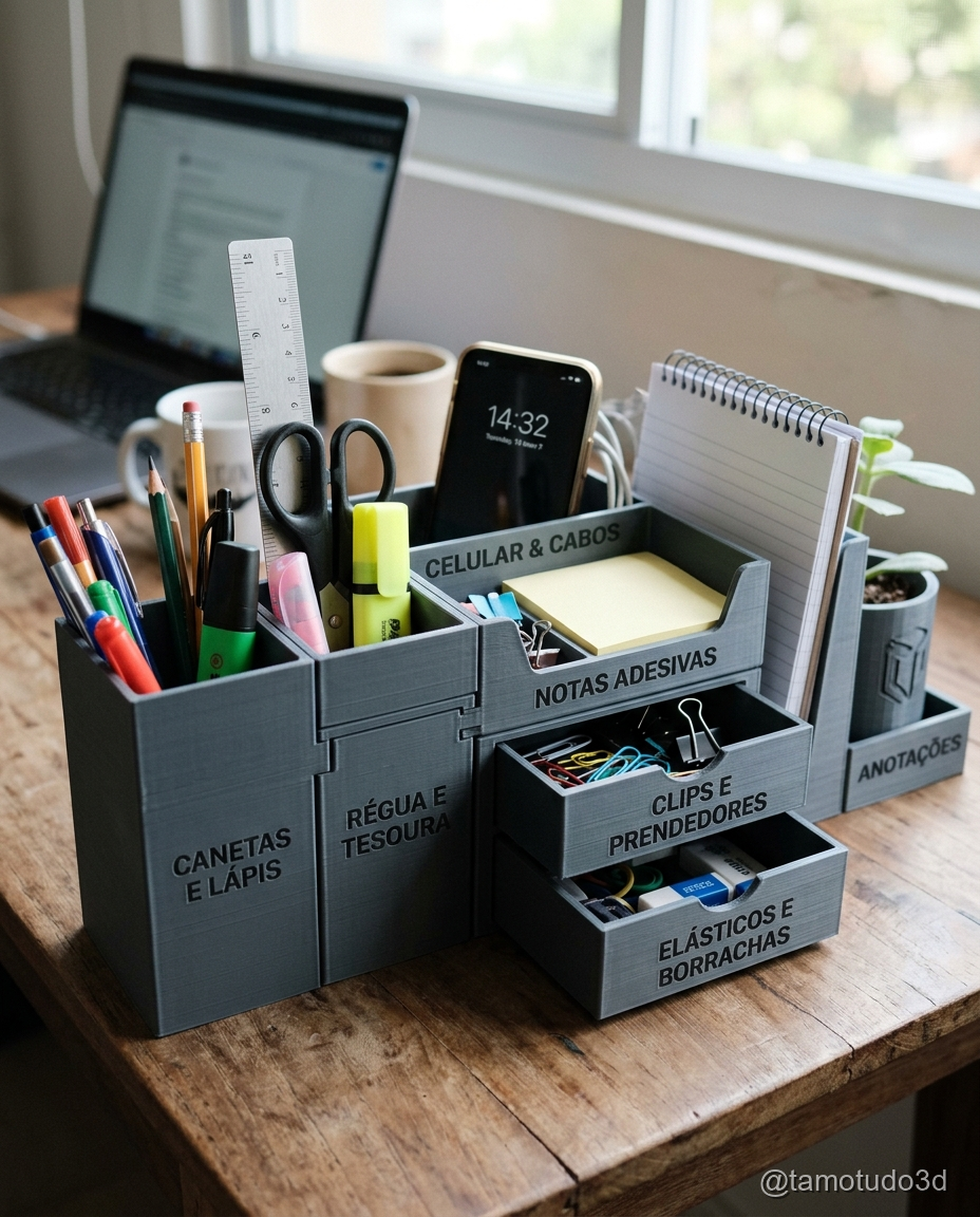Organizador de mesa impresso em 3D