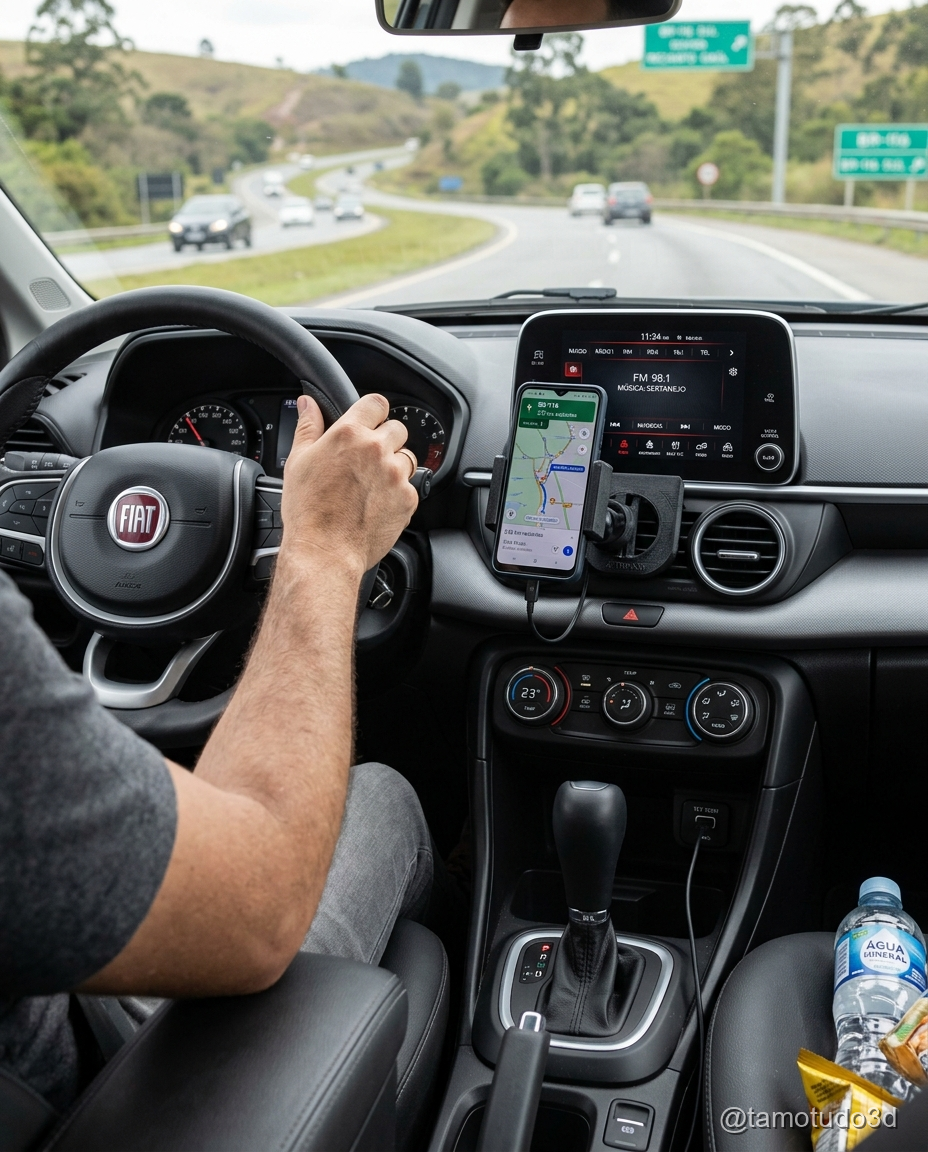 Suporte veicular para celular com ventilador