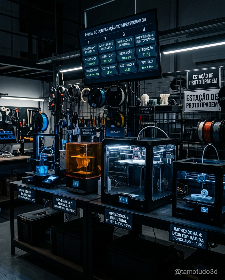 Comparativo de impressoras 3D com preços