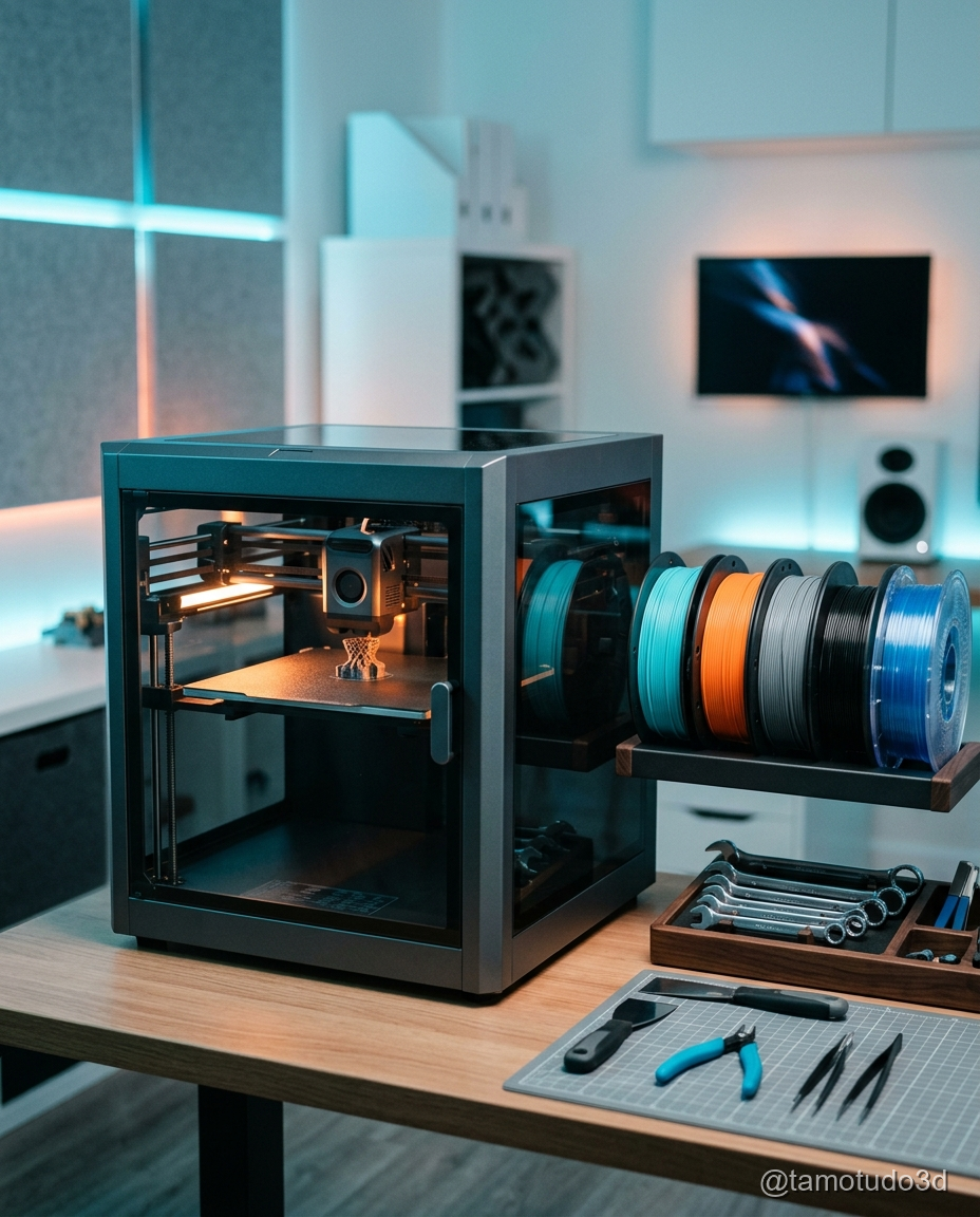 Impressoras 3D populares com preços e características básicas