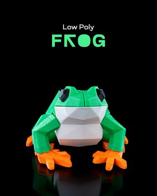 Preview do modelo 3D Low Poly Frog 966d811395