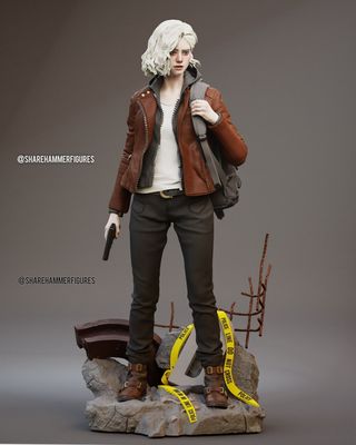 Preview do modelo 3D Grace Ashcroft Sharehammer Figures Plus