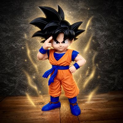 Preview do modelo 3D Goku Completo