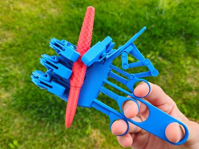 Preview do modelo 3D 4 finger hand v4 86
