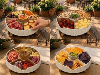 Preview do modelo 3D contenant aperitif rotatif bambu