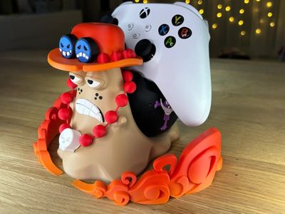 Preview do modelo 3D supporto controller lumaca one piece