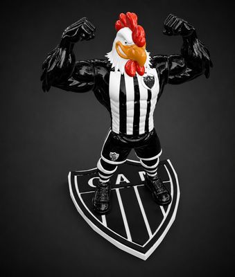 Preview do modelo 3D Macote Galo