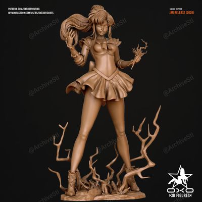 Preview do modelo 3D OXO3D Figures Sailor Jupiter