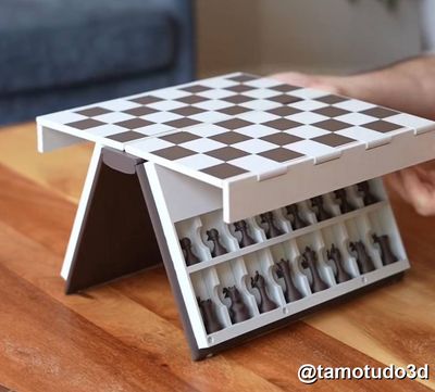 Preview do modelo 3D PlayBook'd Chess