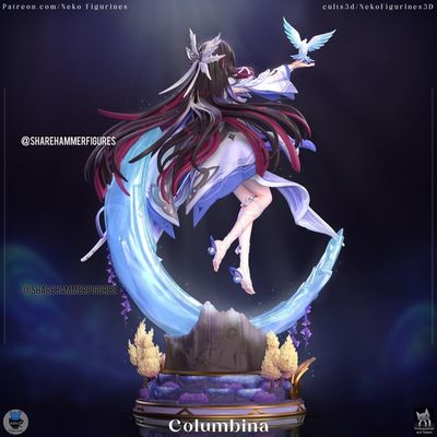 Preview do modelo 3D Columbina (Genshin Impact) Sharehammer Plus Figures