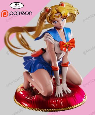 Preview do modelo 3D Anime Girls Sailor Moon