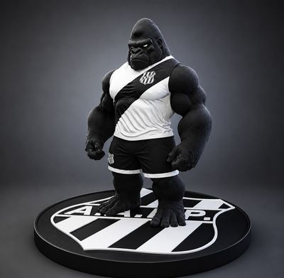 Preview do modelo 3D Mascote Ponte Preta