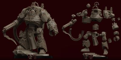 Modelo 3D Contemptor Dreadnought