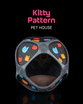 Modelo 3D Kitty Pattern Pet House 126450671c