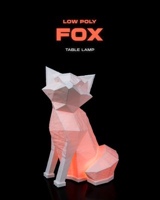 Preview do modelo 3D Low Poly Fox Table Lamp 3e822ad7ab