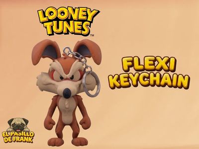 Preview do modelo 3D Coyote Keychain