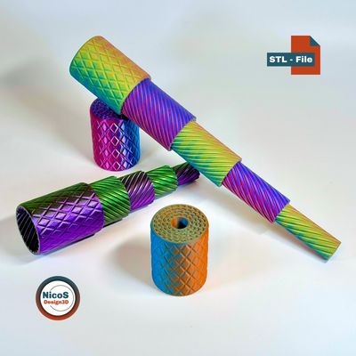 Preview do modelo 3D helix tube fidget twoway gap 040mm