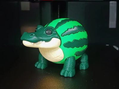 Preview do modelo 3D Glorbo Fruttodrillo Articulated Toy @Print3DWorld