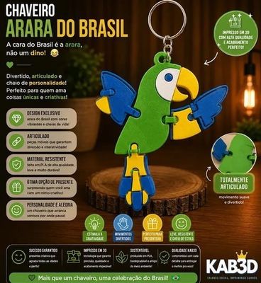Preview do modelo 3D AraraFlexivel