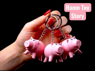 Preview do modelo 3D Toy Story Hamm keychain