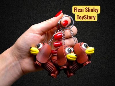 Preview do modelo 3D Toy Story Slinky Keychain
